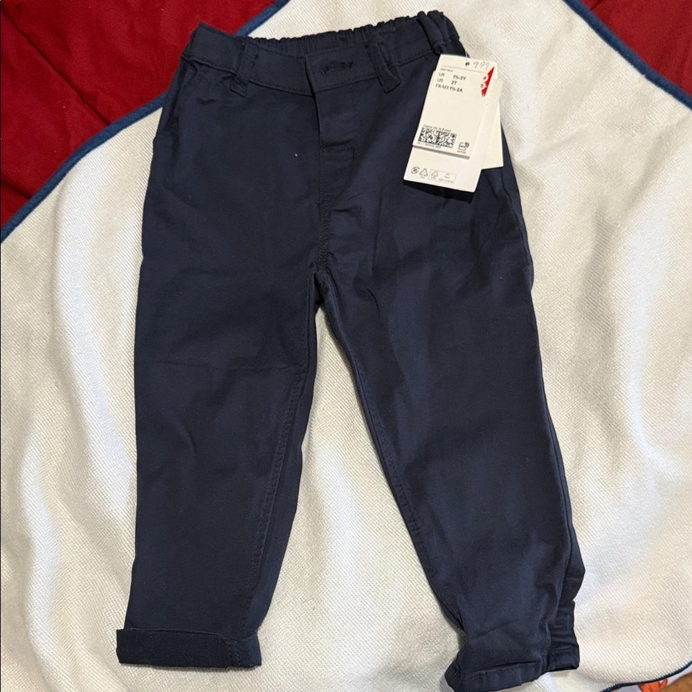 H&M Navy Kids Pull-On Chinos